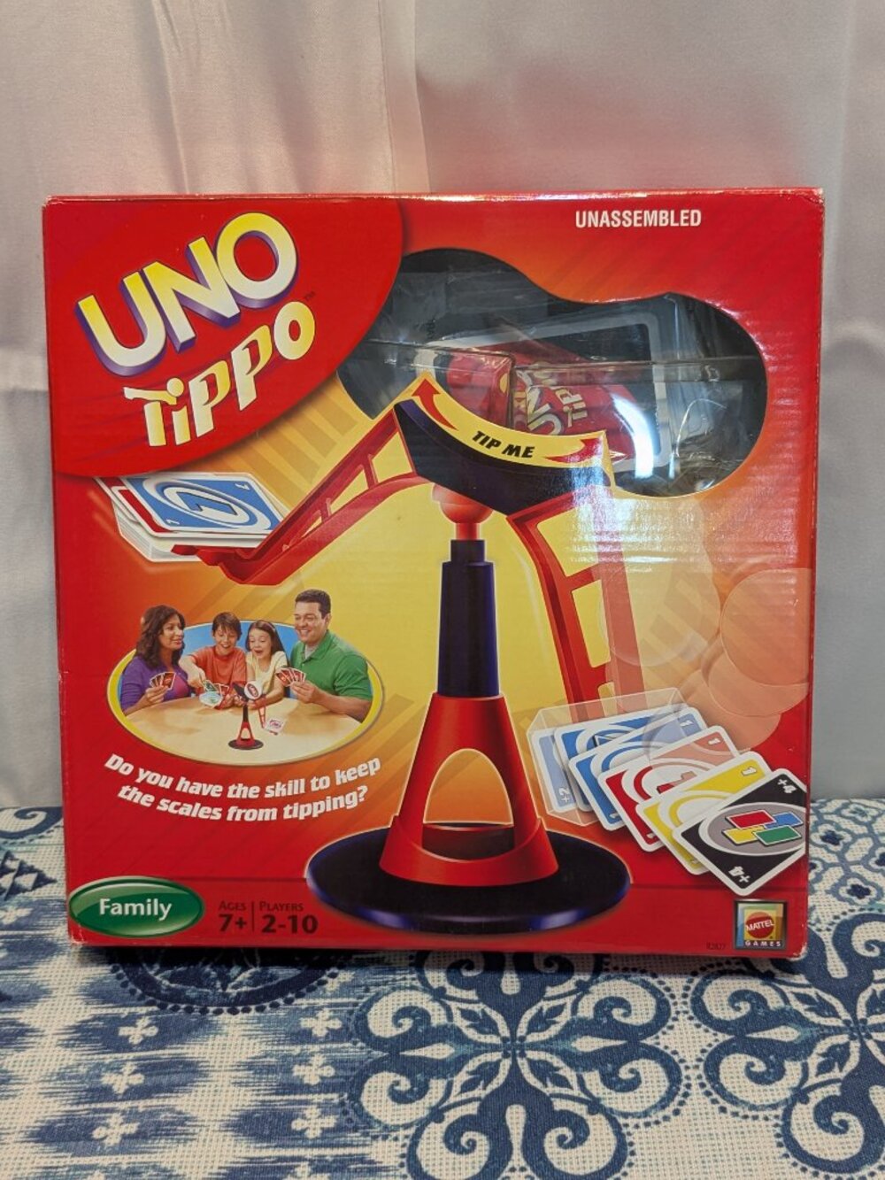Uno Tippo Card Game 100% COMPLETE Family Card Game Balancing Skill Mattel 2009